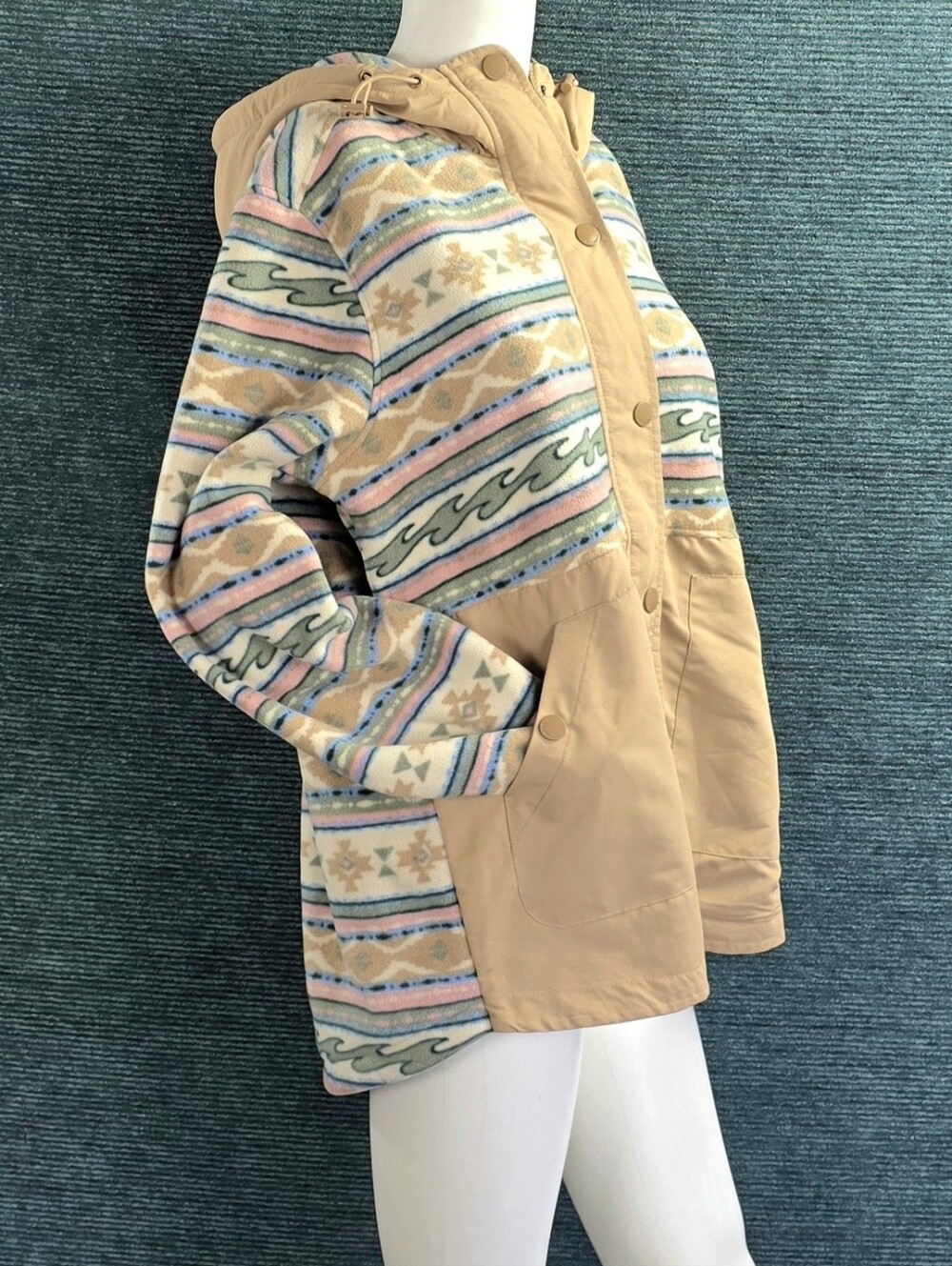 Billabong Women's Sherpa Bonded Polar Fleece Tech Jacket